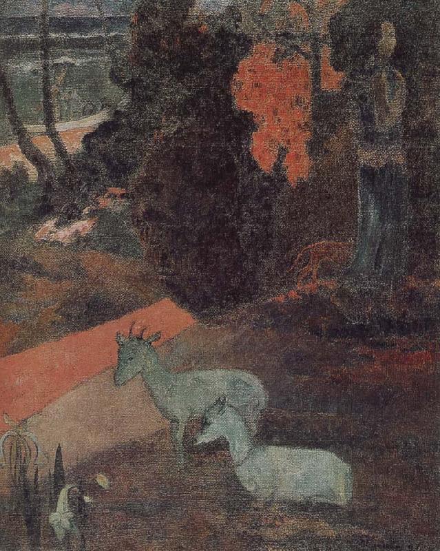 Paul Gauguin There are two sheep oil painting picture